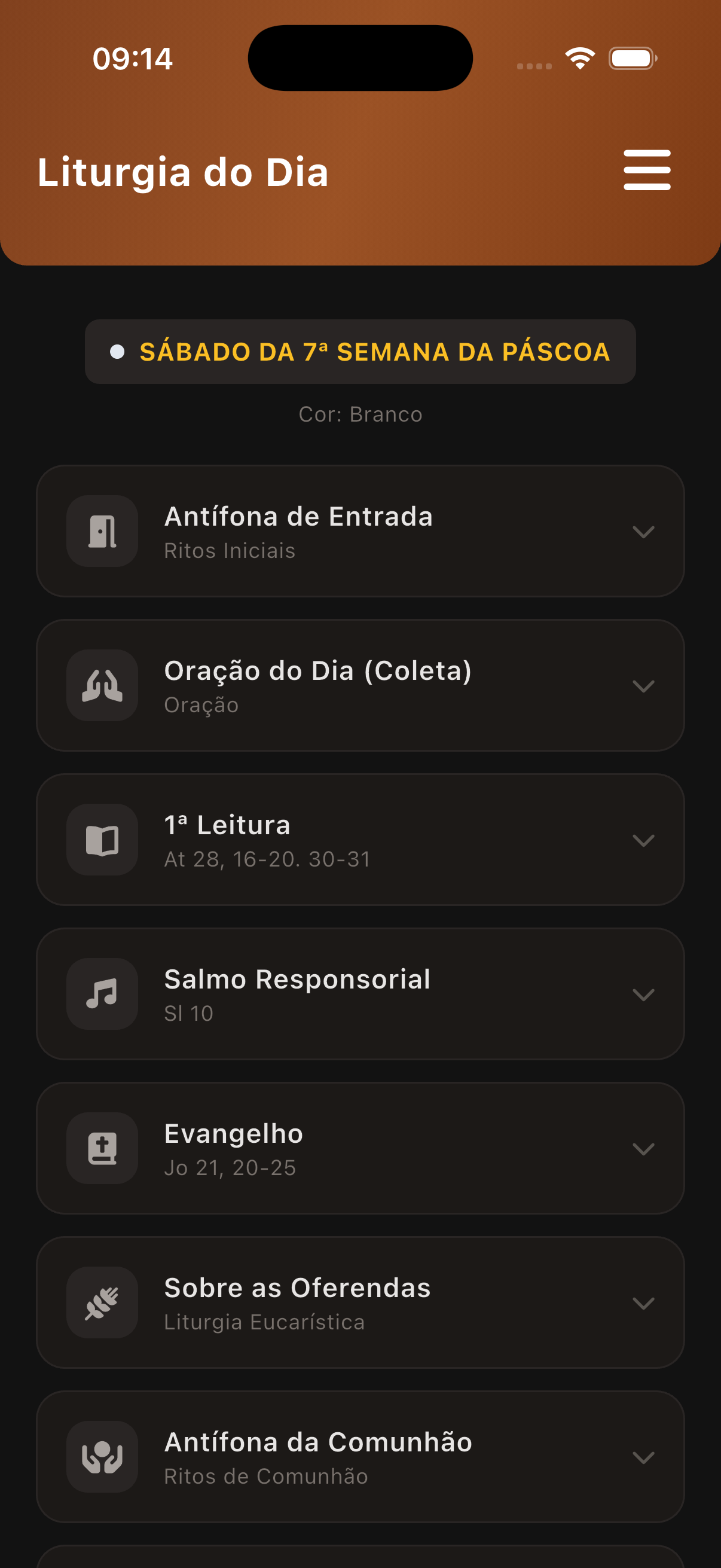 Tela da Bíblia Sagrada