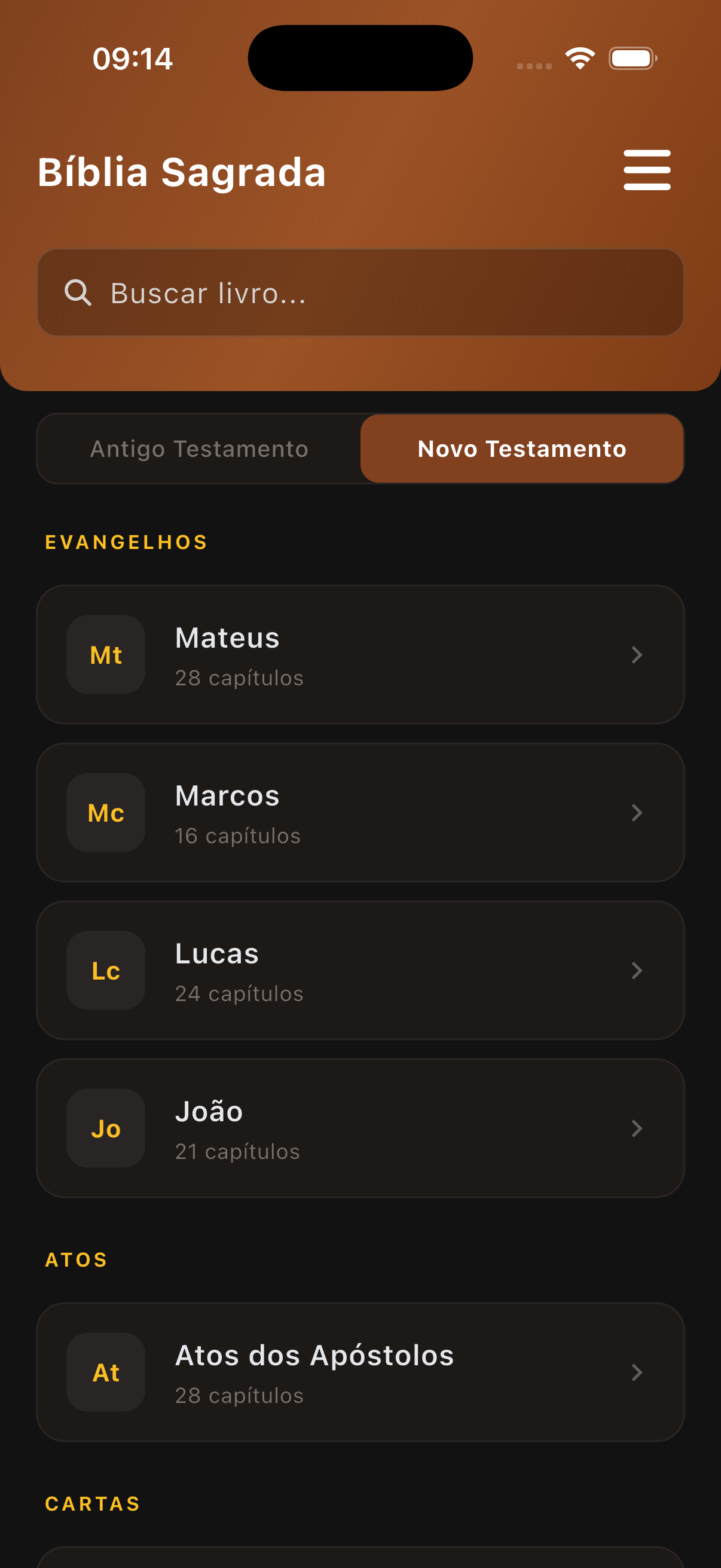 Tela do Terço Guiado